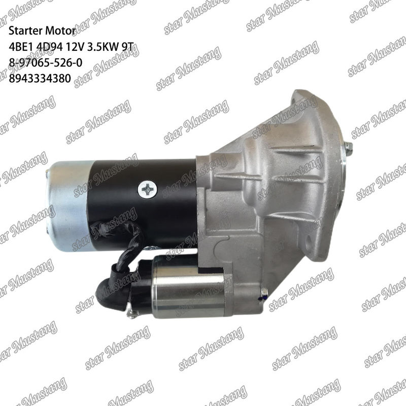 Starter Motoru 4BE1 4D94 12V 9T 8-97065-526-0 8943334380 Komatsu Motoru Parçaları için Uygun