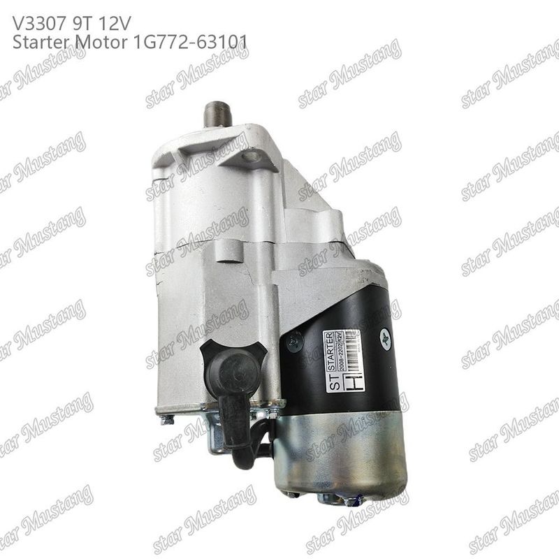 Başlatıcı motor V3307 9T 12V 1G772-63101 KUBOTA motor parçaları için uygun