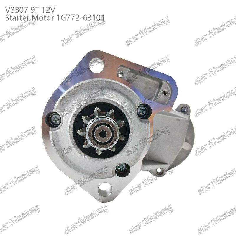 Başlatıcı motor V3307 9T 12V 1G772-63101 KUBOTA motor parçaları için uygun