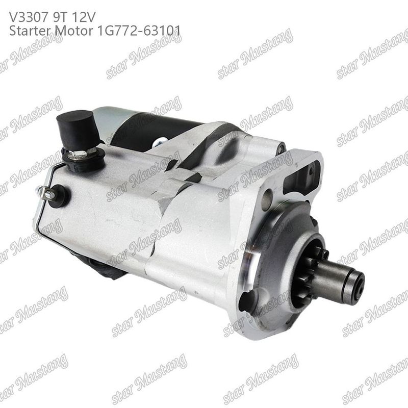 Başlatıcı motor V3307 9T 12V 1G772-63101 KUBOTA motor parçaları için uygun
