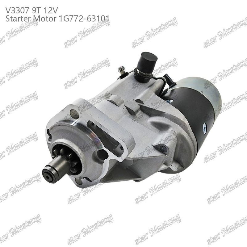 Başlatıcı motor V3307 9T 12V 1G772-63101 KUBOTA motor parçaları için uygun