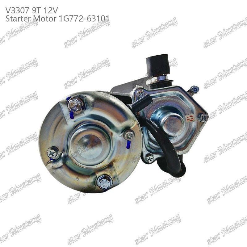 Başlatıcı motor V3307 9T 12V 1G772-63101 KUBOTA motor parçaları için uygun