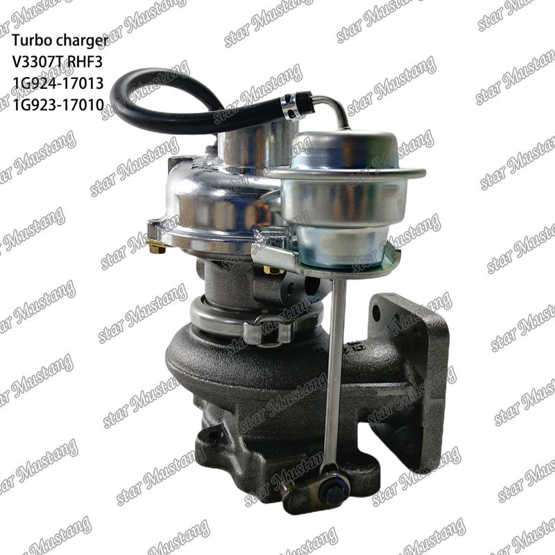 Turboşarj V3307T 1G924-17013 RHF3 1G923-17010 KUBOTA motor parçaları için uygundur