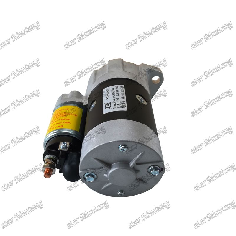 4TNE94 Motor Starter Motoru 12V 2.8KW 9T YANMAR Motor yedek parçaları için