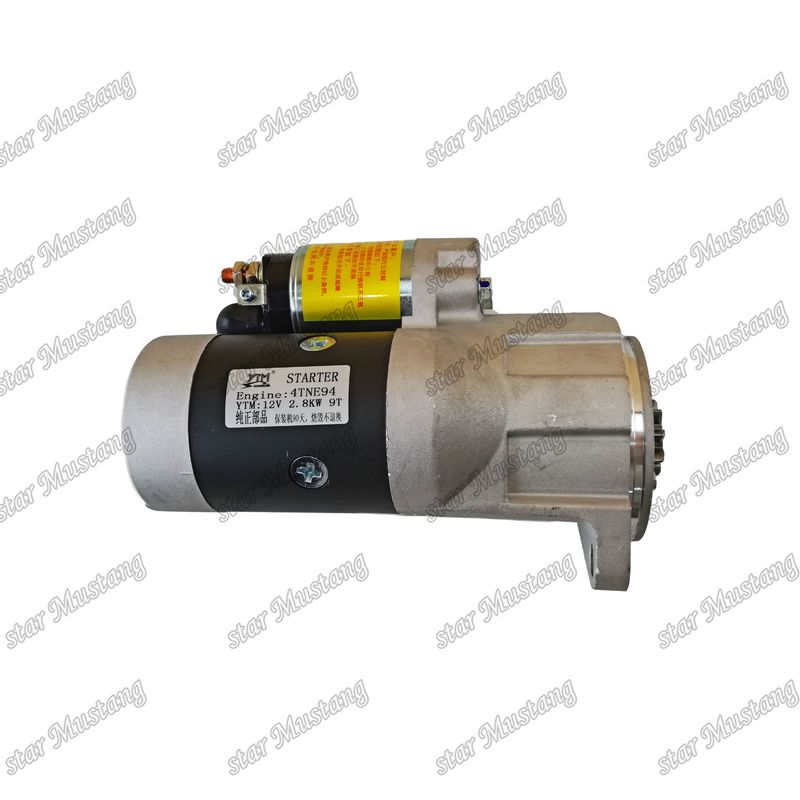 4TNE94 Motor Starter Motoru 12V 2.8KW 9T YANMAR Motor yedek parçaları için