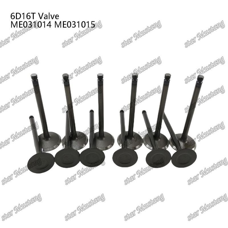 Integral Structure Valve 6D16T IN ME031014 EX ME031015 Dizel Motoru Parçası