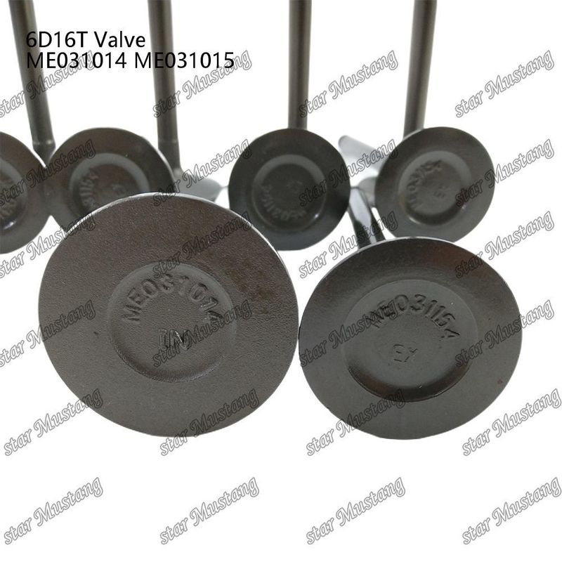 Integral Structure Valve 6D16T IN ME031014 EX ME031015 Dizel Motoru Parçası