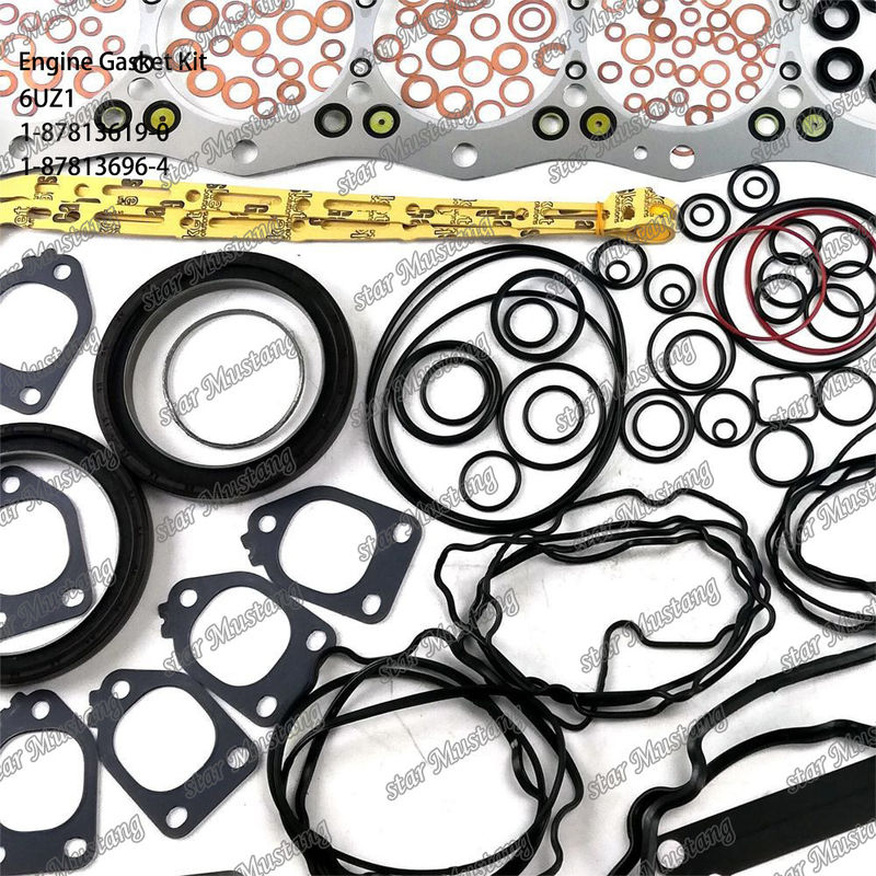 Full Gasket Kit 6UZ1 1-87813619-0 1-87813696-4 ISUZU motor parçaları için uygundur