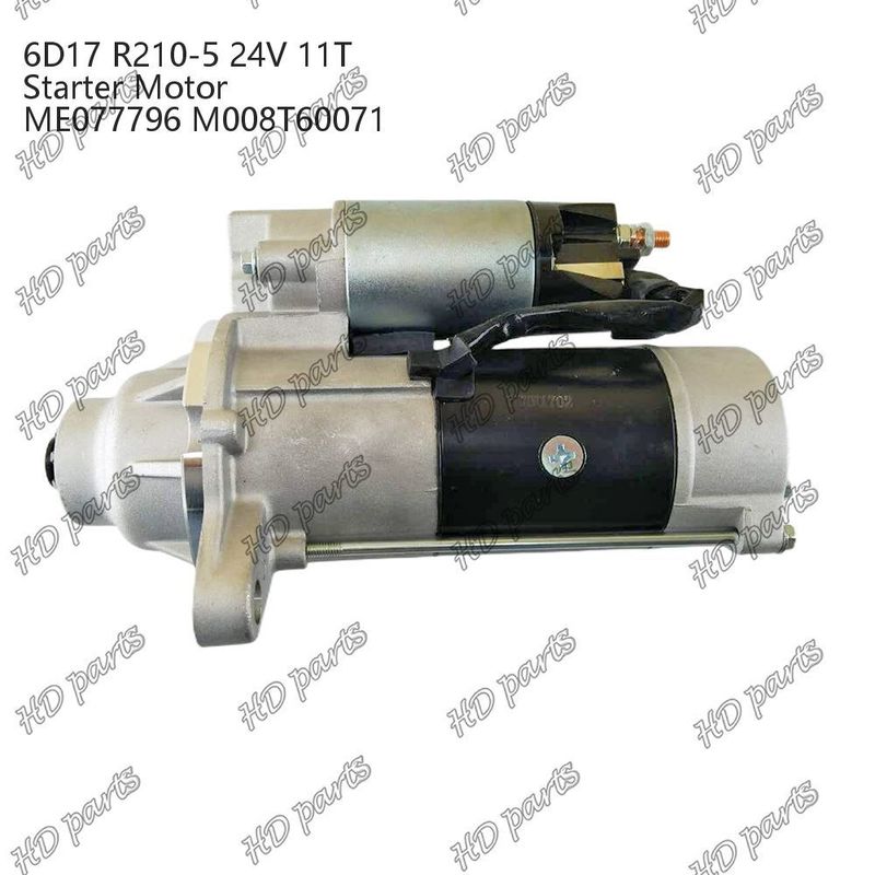 6D17 24V 11T R210-5 ME077796 M008T60071 Dizel Motor Starter Motor Diğer Sertifikasyon