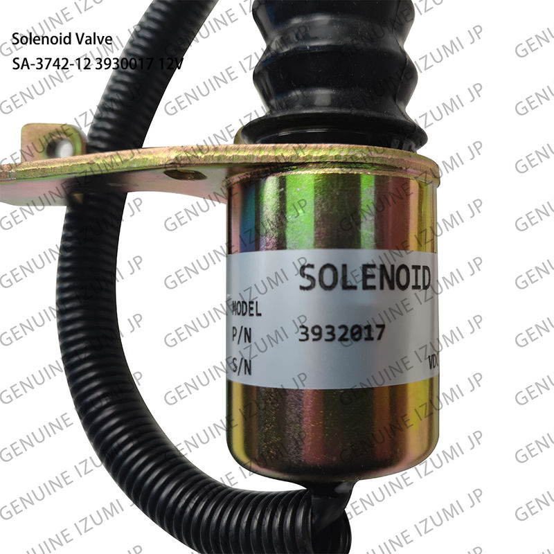 SA-3742-12 3932017 Dizel motor parçaları için 12V solenoid valfi kapatma