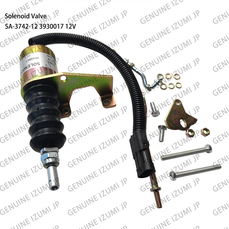 SA-3742-12 3932017 Dizel motor parçaları için 12V solenoid valfi kapatma