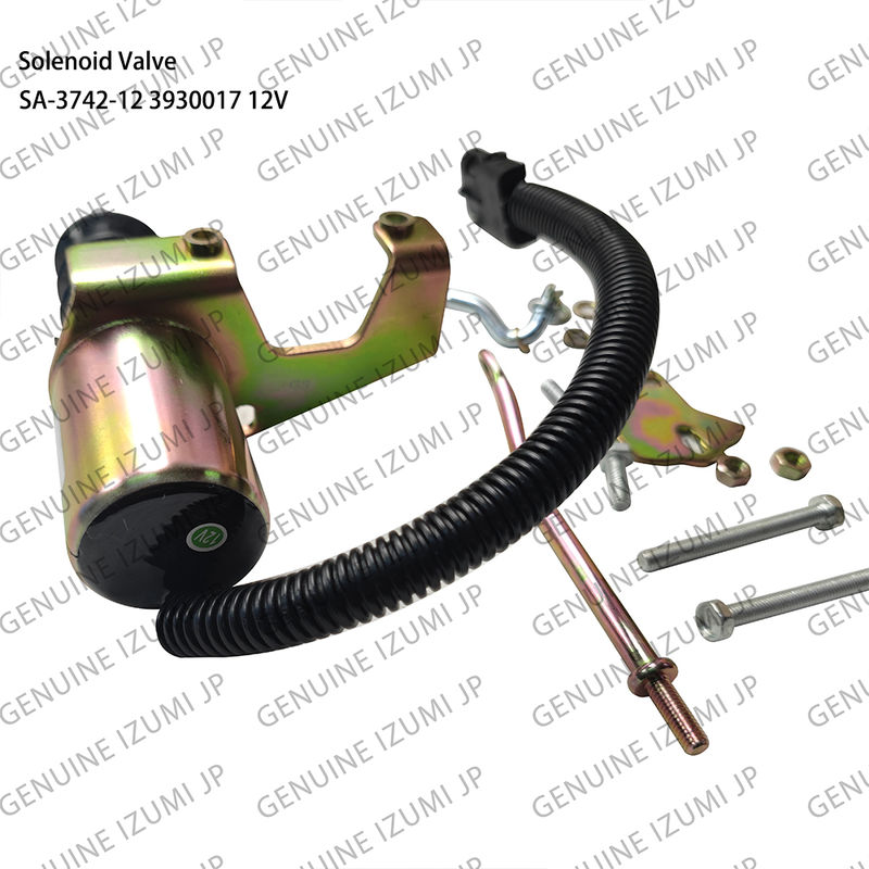 SA-3742-12 3932017 Dizel motor parçaları için 12V solenoid valfi kapatma
