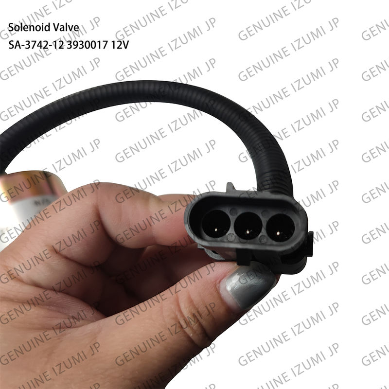 SA-3742-12 3932017 Dizel motor parçaları için 12V solenoid valfi kapatma