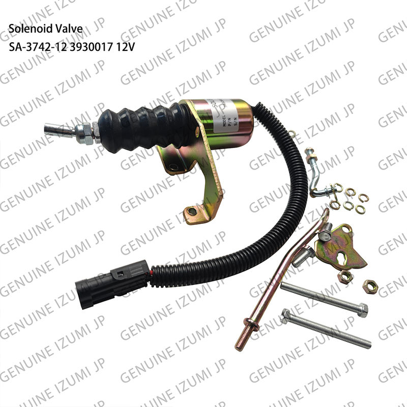 SA-3742-12 3932017 Dizel motor parçaları için 12V solenoid valfi kapatma