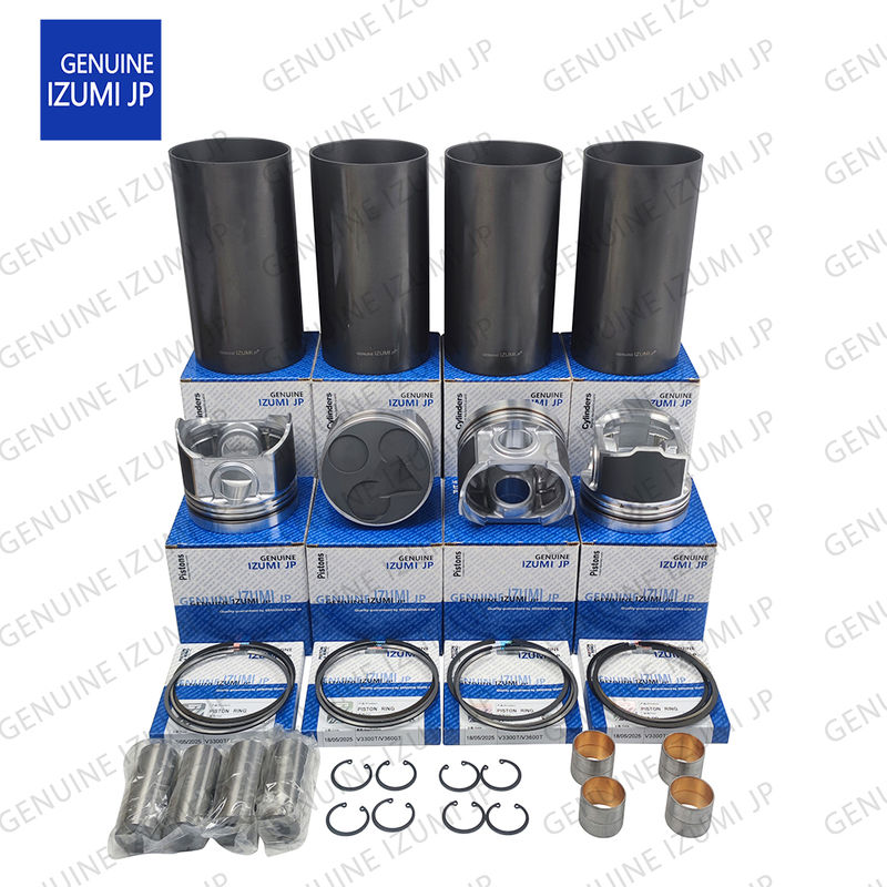 V3600T Silindir Gömleği Takımı Piston 1J510-21113 Kubota Dizel Motor Tamir Parçaları İçin