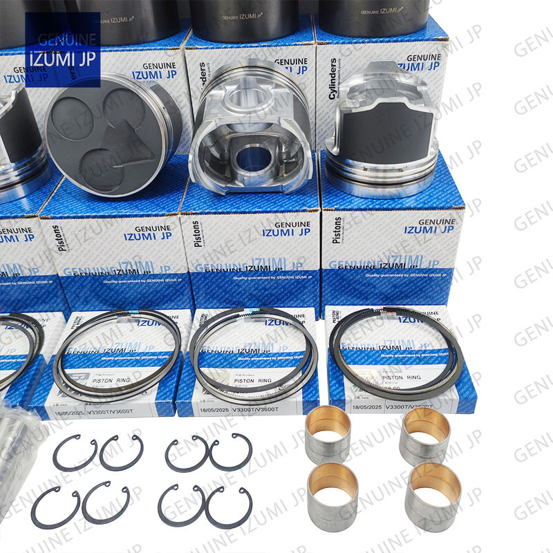 V3600T Silindir Gömleği Takımı Piston 1J510-21113 Kubota Dizel Motor Tamir Parçaları İçin