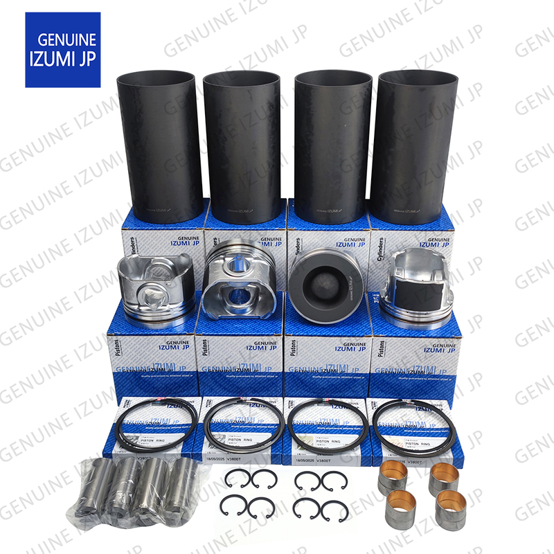 V3800T Silinder Liner Kit Piston 1J508-21110 Kubota Dizel Motoru Tamir Parçaları İçin