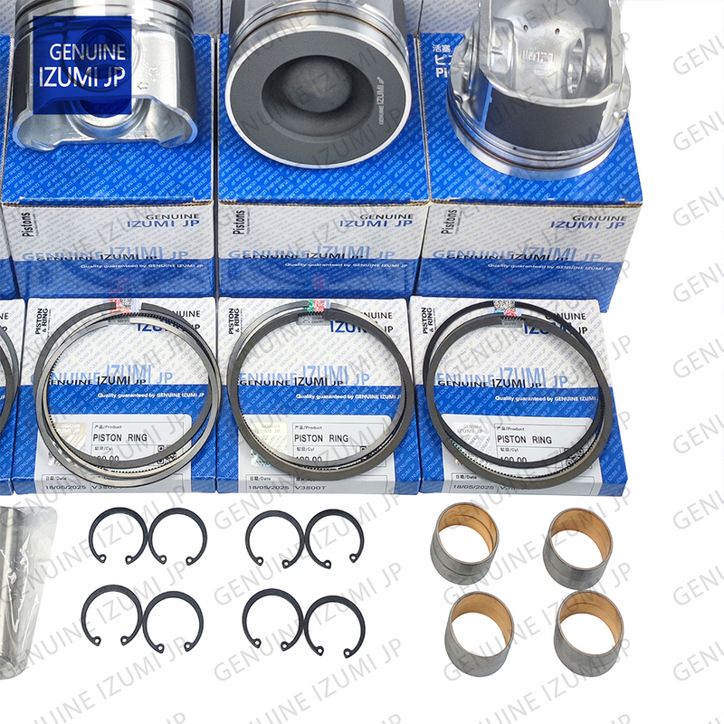 V3800T Silinder Liner Kit Piston 1J508-21110 Kubota Dizel Motoru Tamir Parçaları İçin