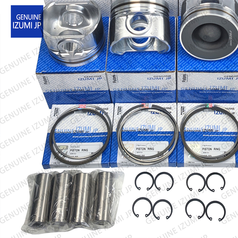 V3800T Silinder Liner Kit Piston 1J508-21110 Kubota Dizel Motoru Tamir Parçaları İçin