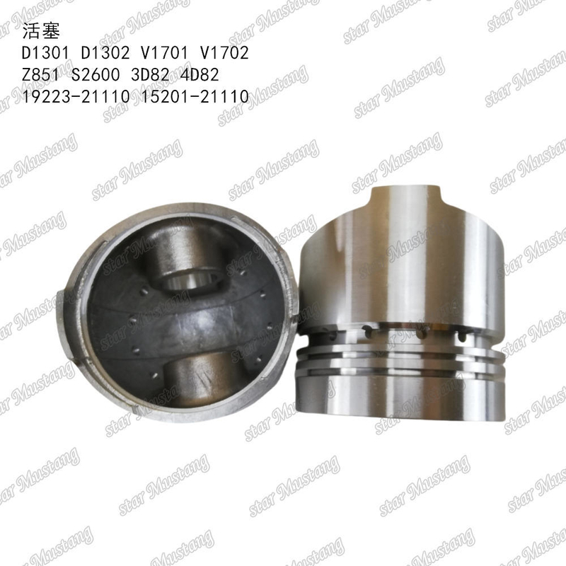 Piston D1301 D1302 V1701 V1702 Z851 S2600 3D82 4D82 19223-21110 15201-21110 KUBOTA Motor Parçaları İçin Uygundur