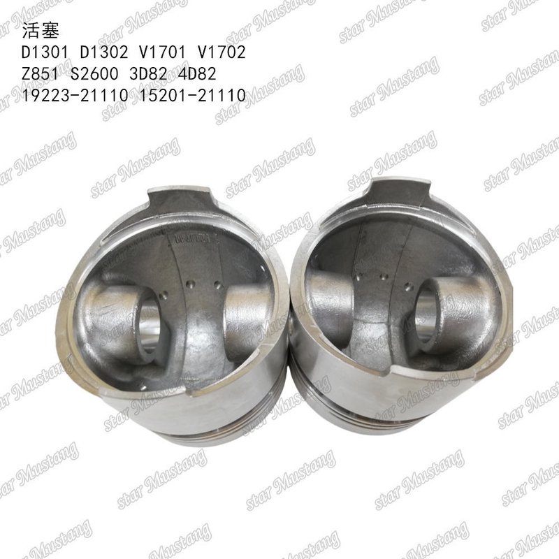 Piston D1301 D1302 V1701 V1702 Z851 S2600 3D82 4D82 19223-21110 15201-21110 KUBOTA Motor Parçaları İçin Uygundur